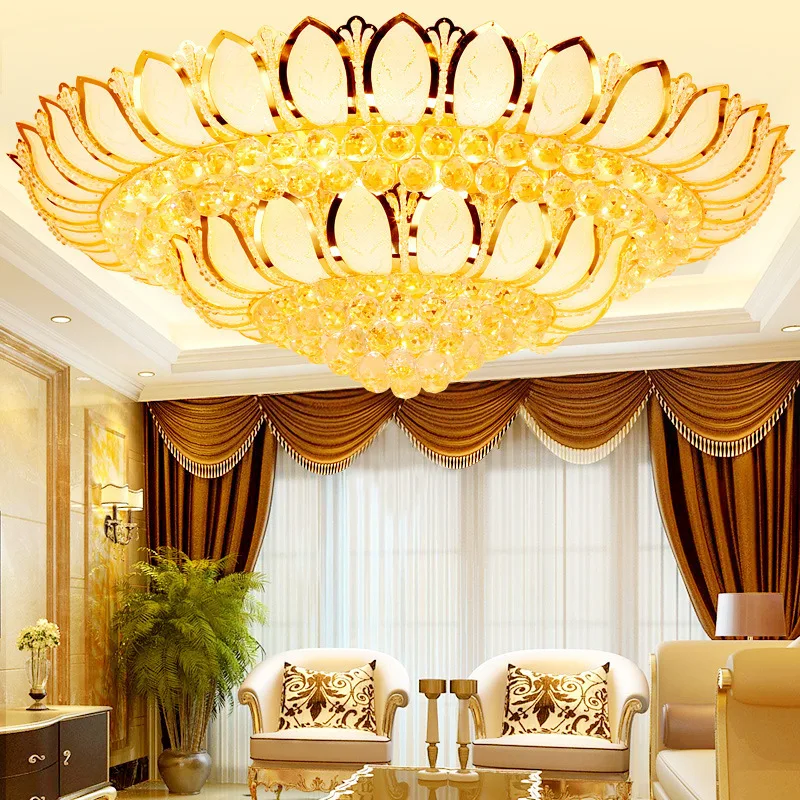 

Decoration: ceiling light, atmospheric crystal dining room, warm ceiling lamp, simple lamp, crystal lamp, round