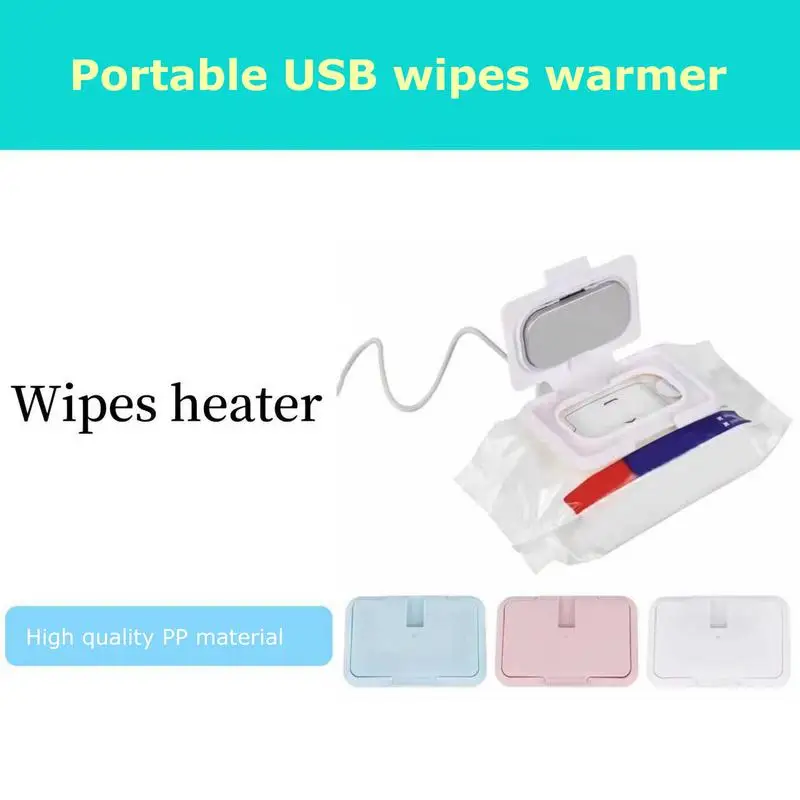 Wet Wipes Heater  Convenient Wipes Dispenser Wet Wipe Warmer Multifunctional USB Charging  Large Capacity Baby Wipe Warmer