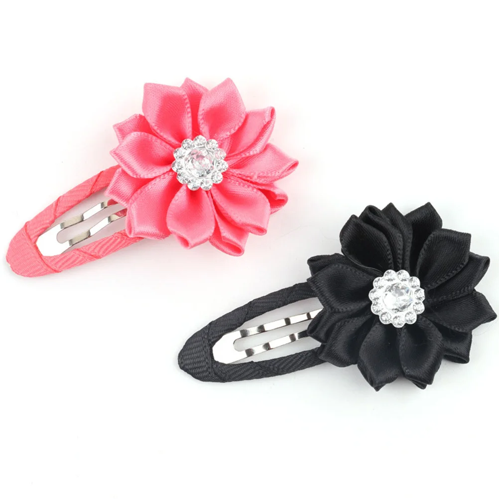 12 шт., заколки для волос для девочек, красочная заколка с цветком для детей, челка, аксессуары для укладки хвоста, милый дизайн, идеально подходит для всех нарядов