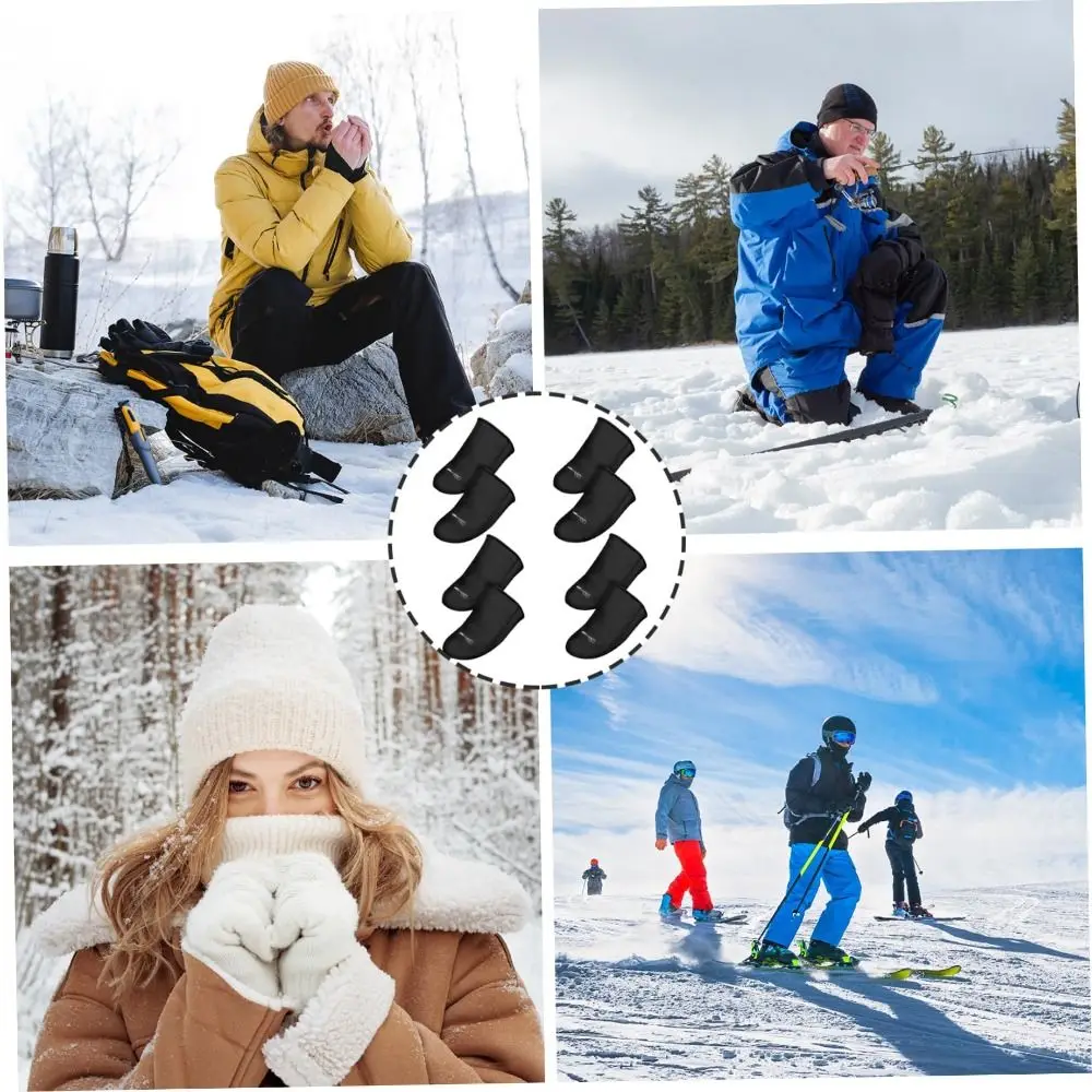 Winter Toe Covers Easy to Clean Thermal Feet Warmers Feet Shoe Warmers Neoprene Elastic Toe Warmers
