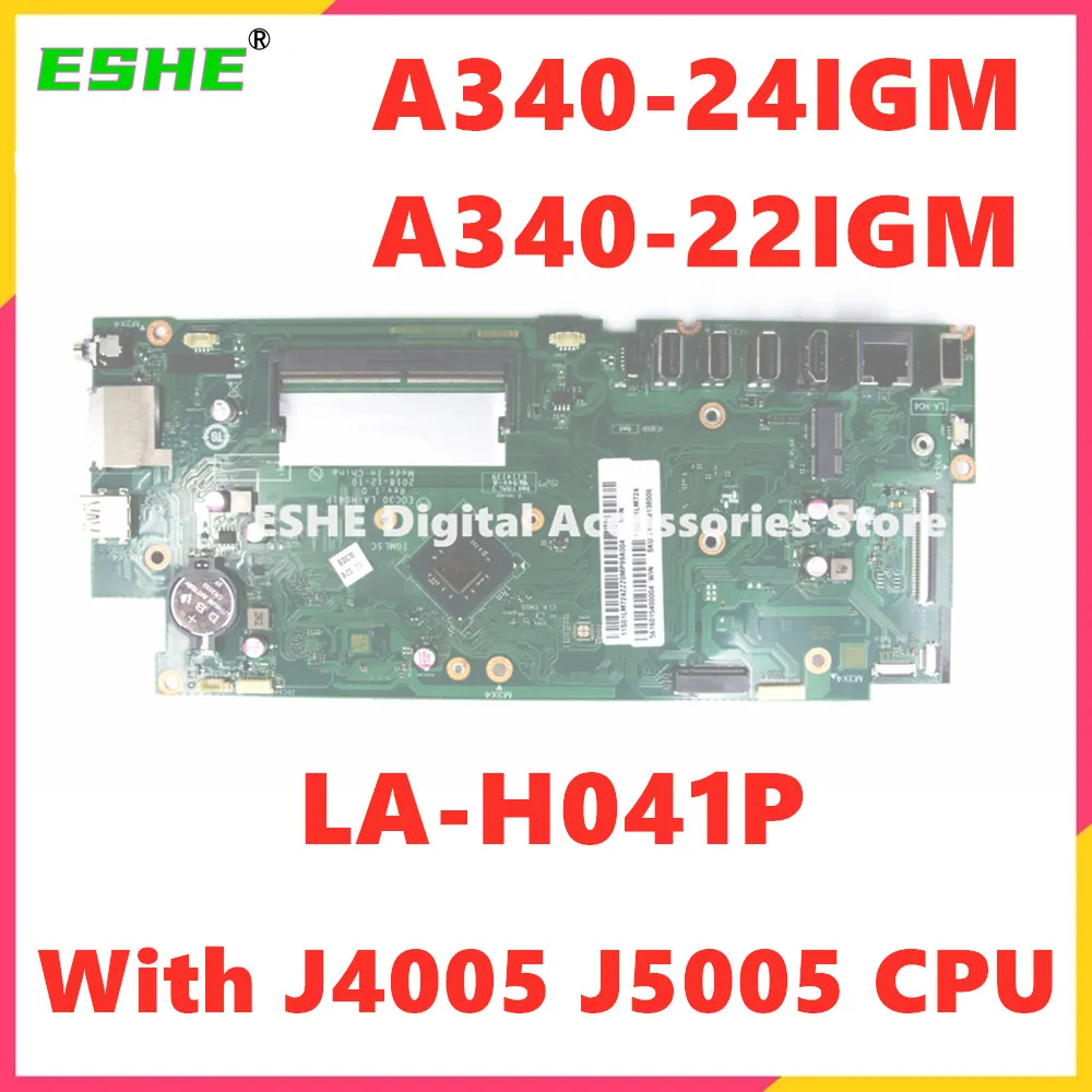 E0C30 LA-H041P Mainboard For Lenovo A340-24IGM A340-22IGM All-in-One Motherboard With J4005 J5005 CPU DDR4 01LM722 01LM725