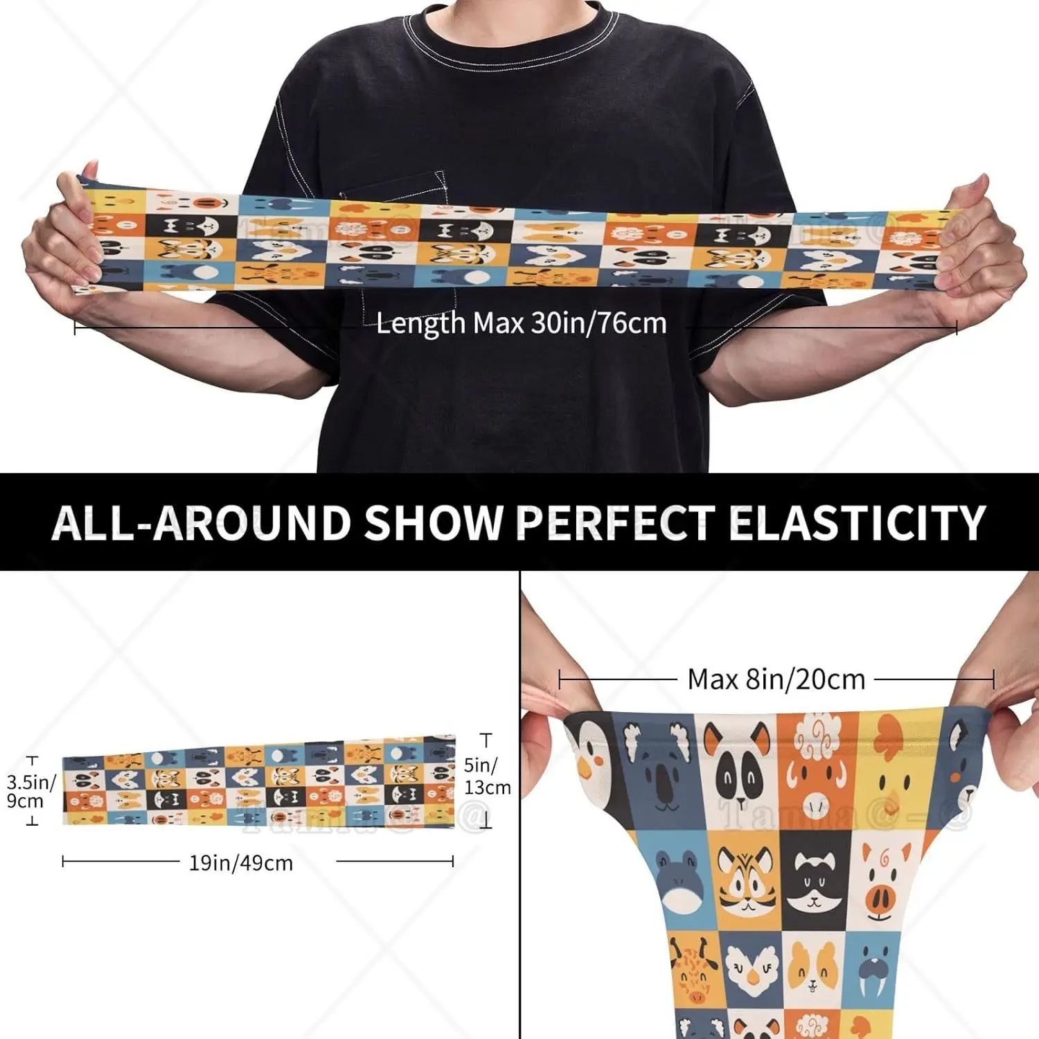 Animals Shooter Sleeves for Women Cute Sun Cooling Arm Sleeves Cute Animal Arm Cover