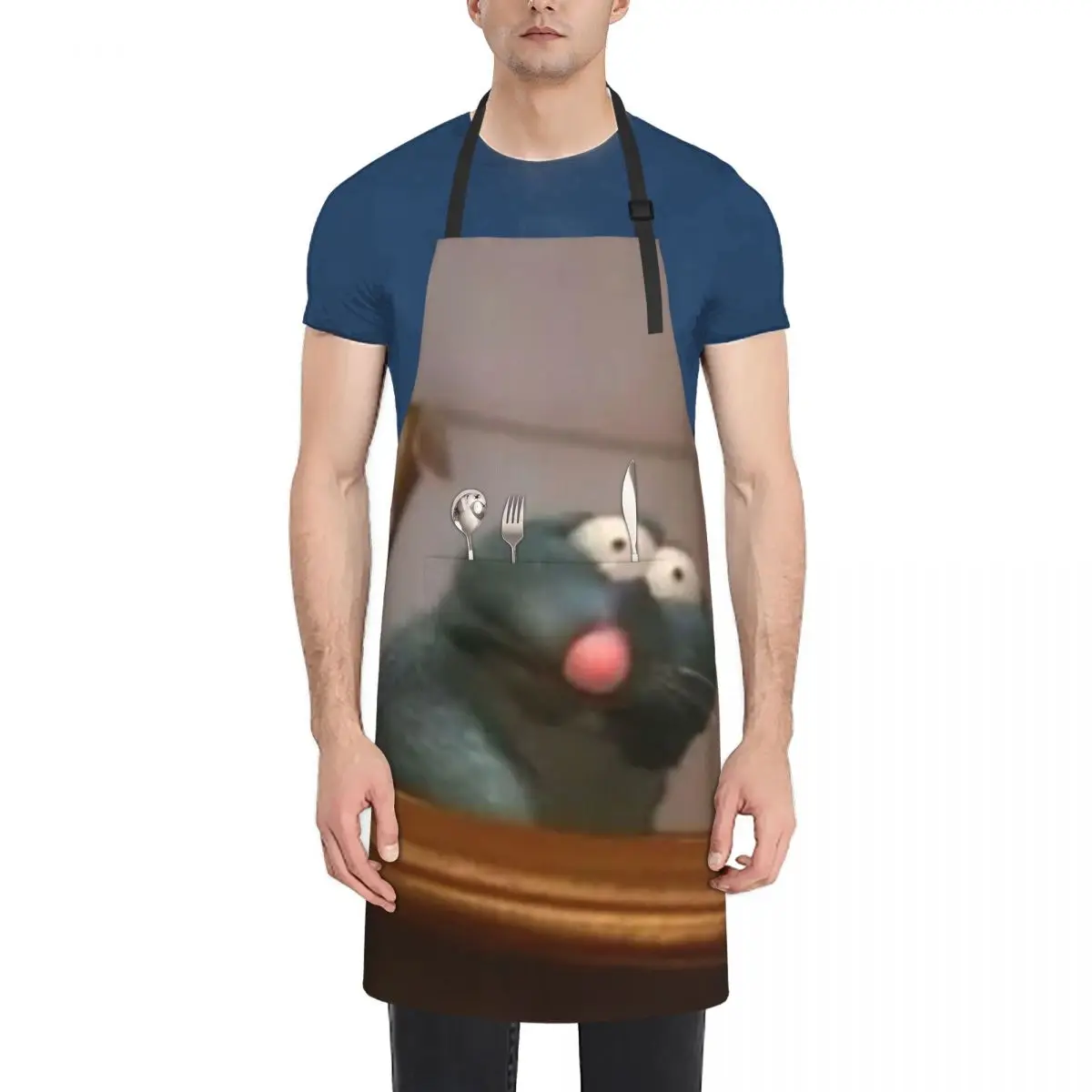 

Remy The Vomiting Rat Apron Kitchen Supplies Idea Goods Barber Kitchen New 2022 Year Apron