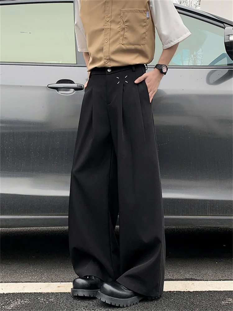 

Мужские повседневные брюки Bla Casual West Pants Dra Sensation Knife, длинные брюки в корейском стиле Haome, свободные универсальные брюки с широкими штанинами