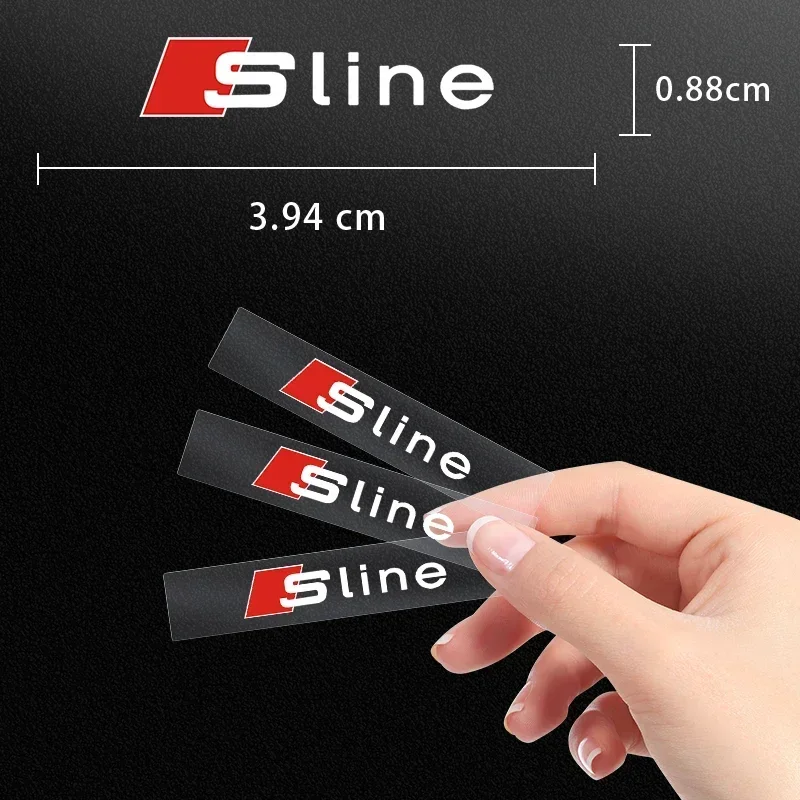 

Car Interior Random Stickers Car Goods Car Steering Wheel Decal For Audi Sline A1 A2 A3 A4 A5 A6 A7 A8 Q1 Q2 Q3 Q4 Q5 Q6 Q7 Q8