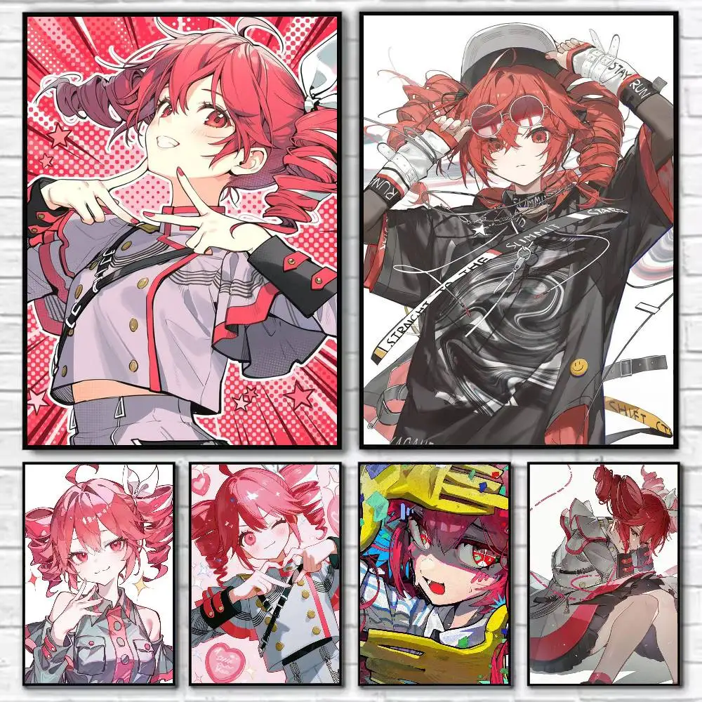 

Kasane T-Teto Poster Self-adhesive Art Waterproof Paper Sticker Coffee House Bar Room Wall Decor