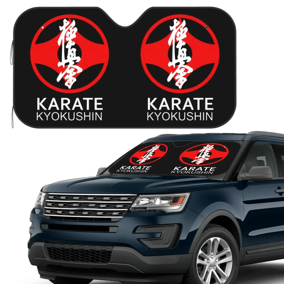 

Kyokushi Karate Kumite Scene (1) солнцезащитный козырек на лобовое стекло автомобиля, солнцезащитный козырек, аксессуары, чехлы