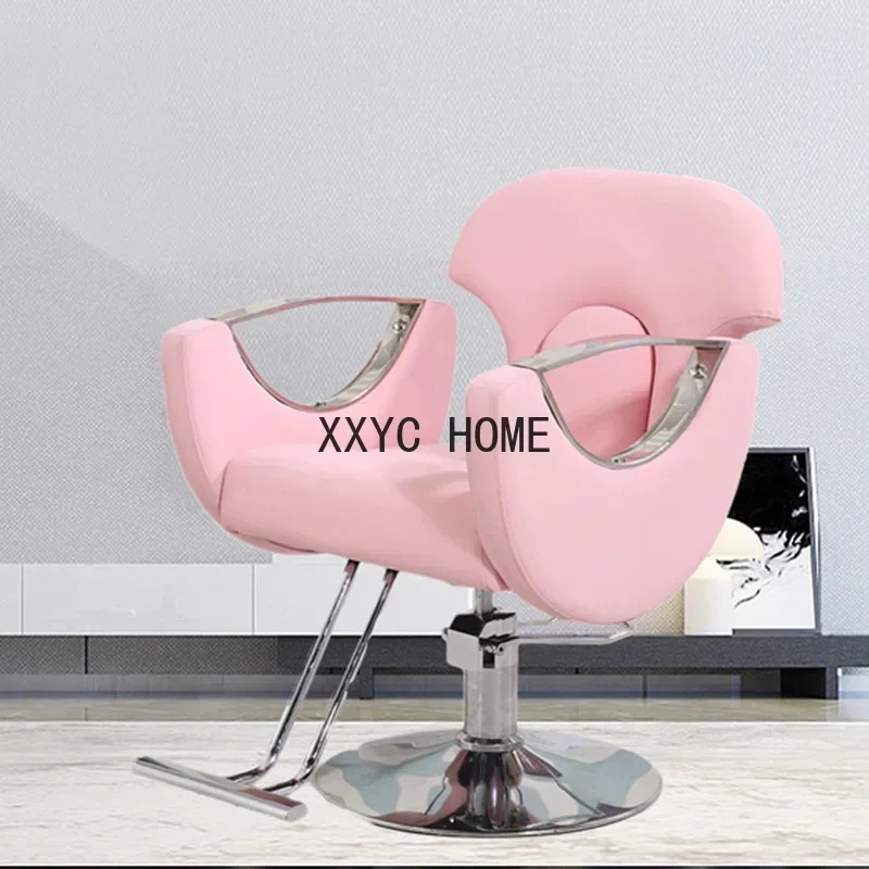 

Sillas giratorias para peluquero, equipo profesional estilista, color rosa