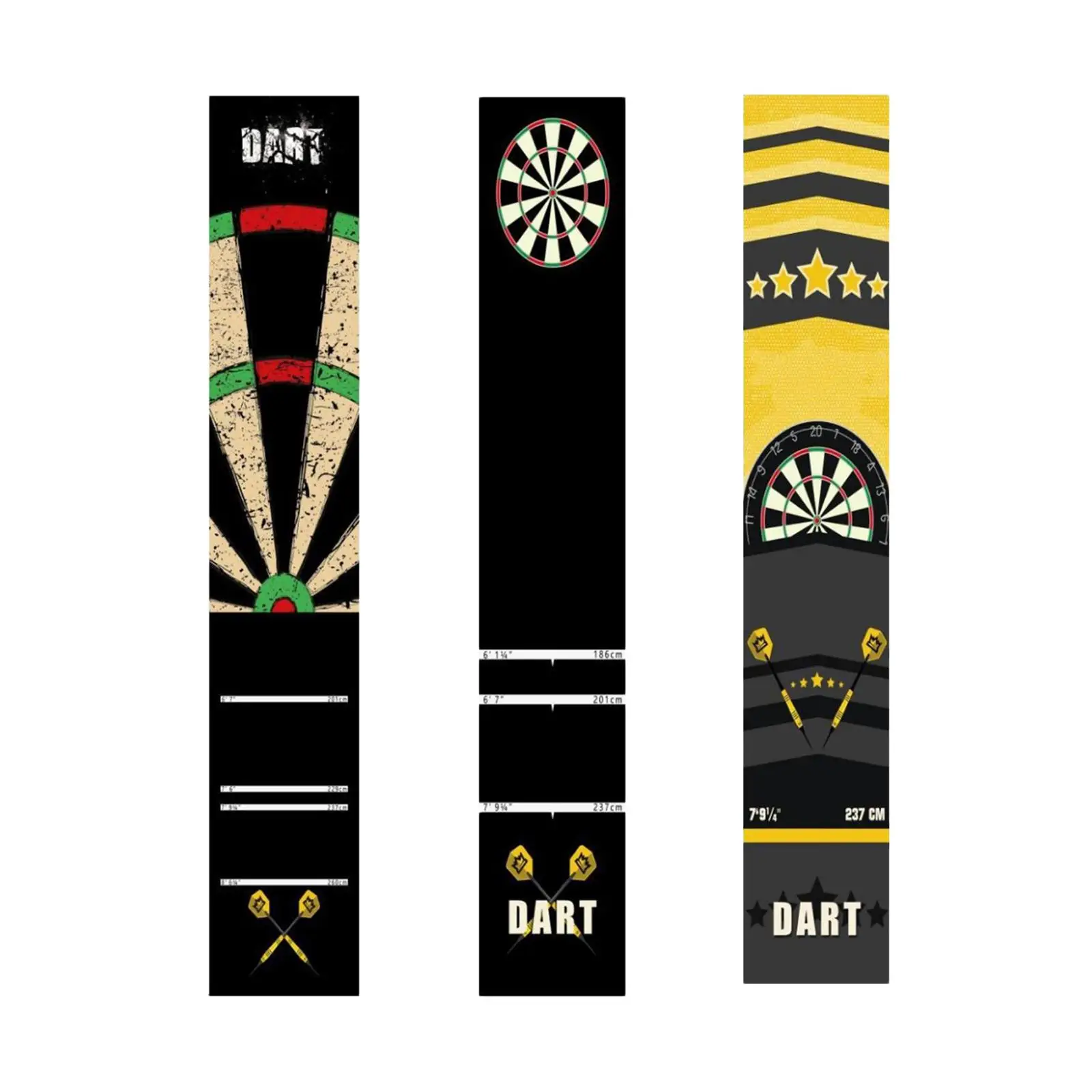 

Dart Carpet with Throwing Distance Line Accessory Shock Absorbing Non Slip Back Household Dart Game Fashionable Carpet Indoors