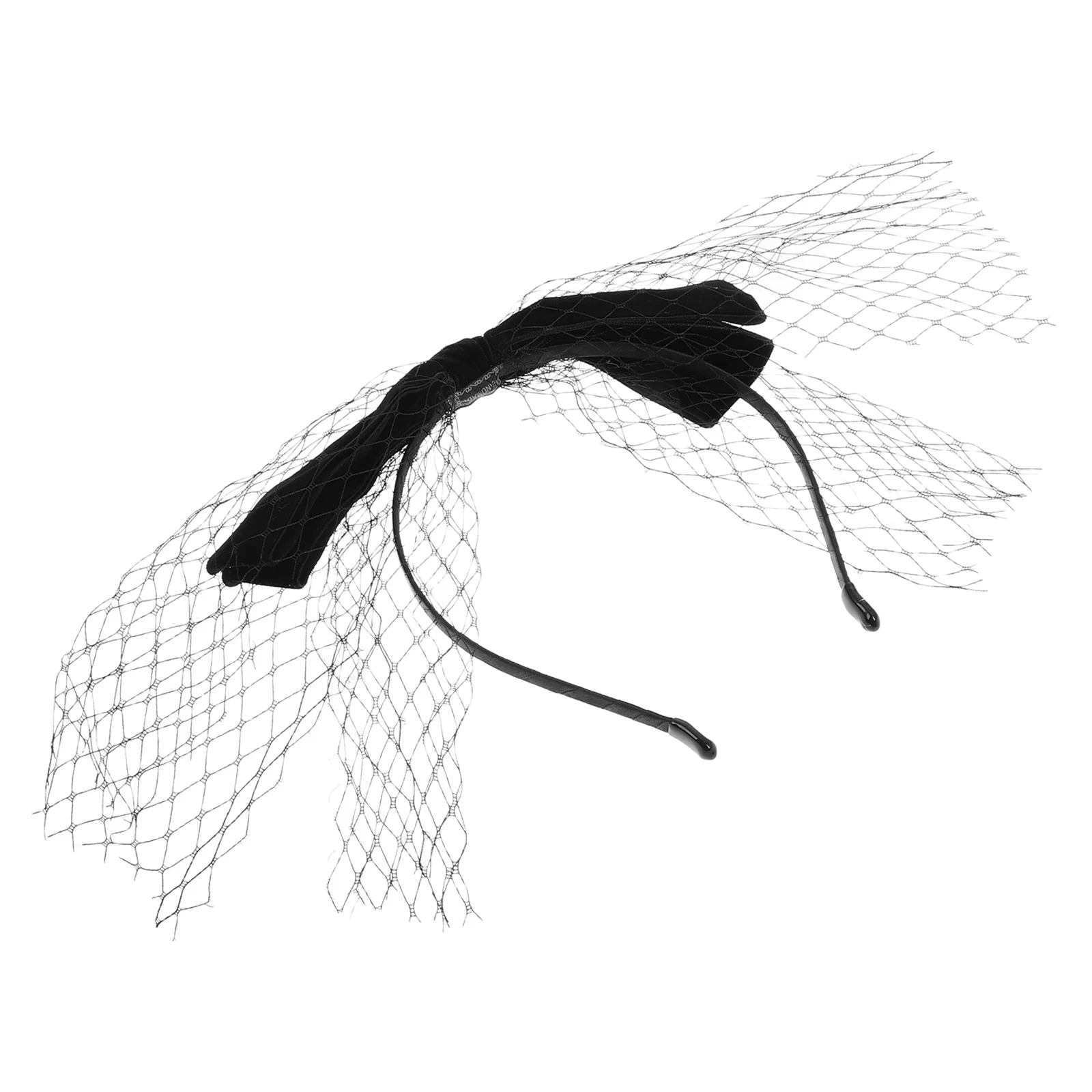 

Black Bow Headband Knotted French Design Wide Mesh Dress Hairband for Women Girls Fashion Headband Bow Cute Headbands for Girls