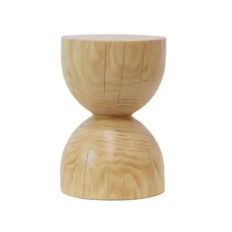 

Natural log pier round ornament stump low stool stump hotel bedside table