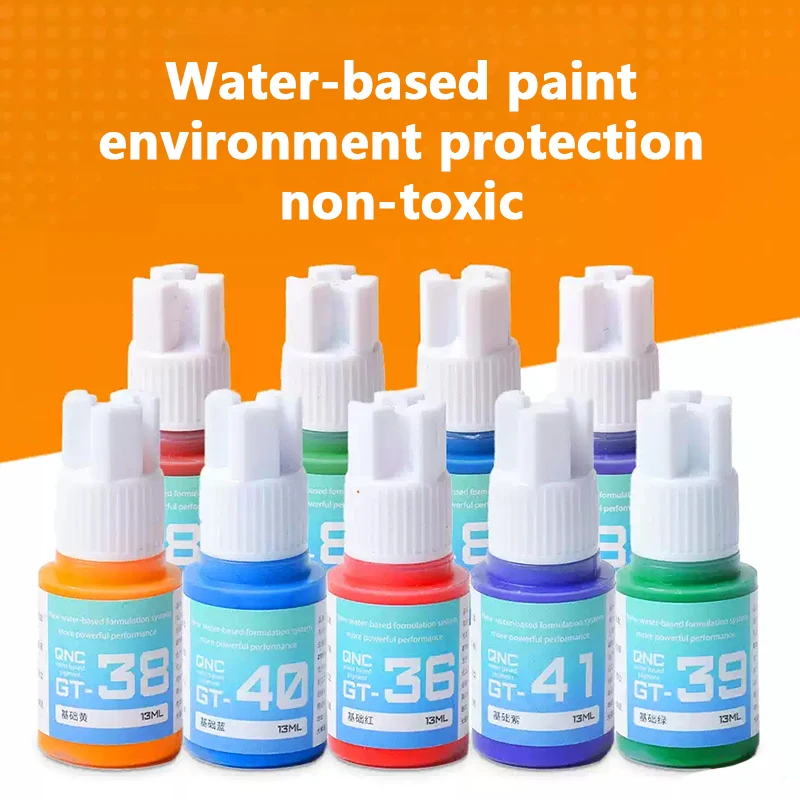 Imagem -02 - Conjunto de Pintura à Base de Água Ambientalmente Amigável Caneta Não Tóxica Revestida Modelo Brinquedo gk Modelo Militar Pigmento 13ml gt