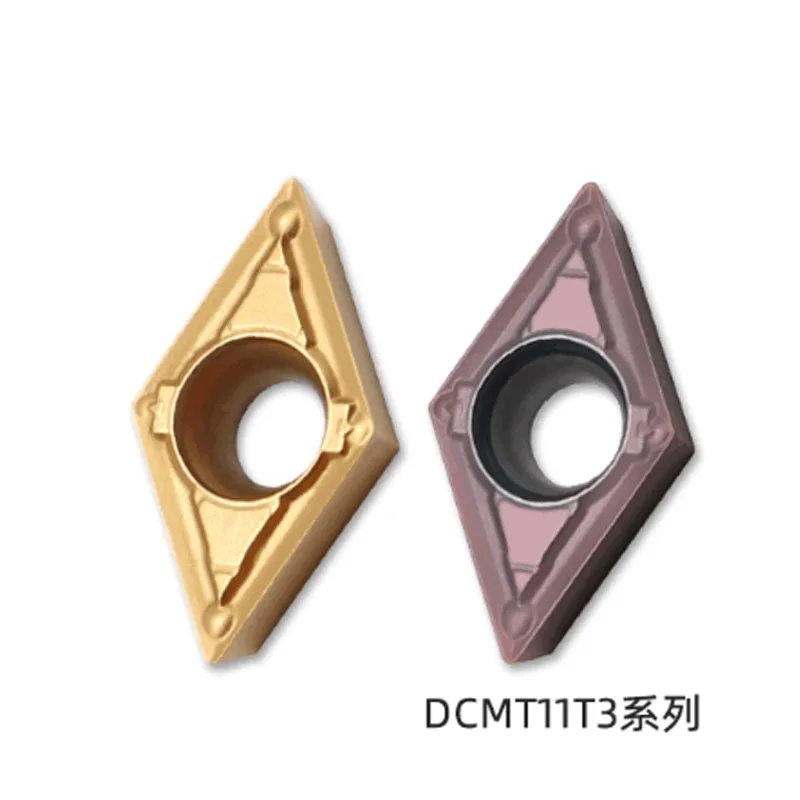 10PCS DCMT11T302-MV DCMT11T304-MV DCMT11T308-MV Indexable Carbide Turning Inserts Multilayer Coated CNC Lathe Inserts for SDJCR