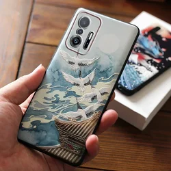 3D Soft Silicone Embossing Phone Cover Celular Carcasa For Funda Xiaomi 11T Mi 10T 9T Pro Lite Mi10T Mi9T 11 10 9 T Pro Case