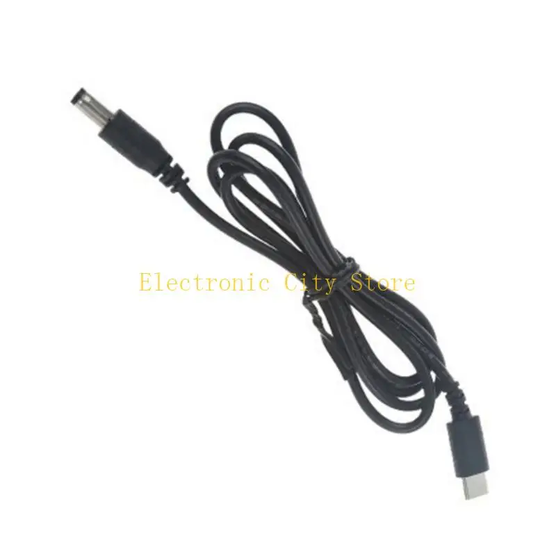 DC5.5mm Round Port Cable Fast Charging Cable Suitable for Monitors Speakers HU8D