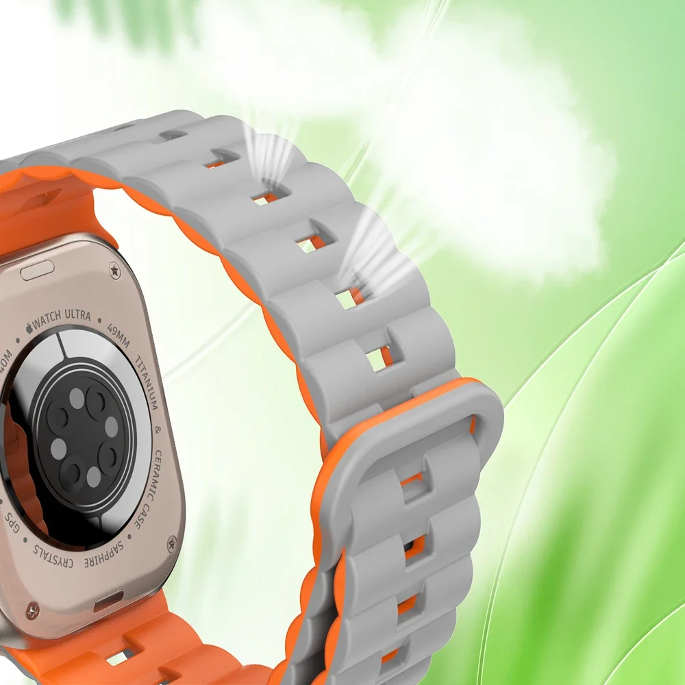 Correa magnética para HK8 Pro Max, pulsera de silicona de 44mm, 45mm, 49mm y 42mm para DT7 DT8 Ultra Max ZD8 W59 Watch HK9 Ultra2 Max, nueva