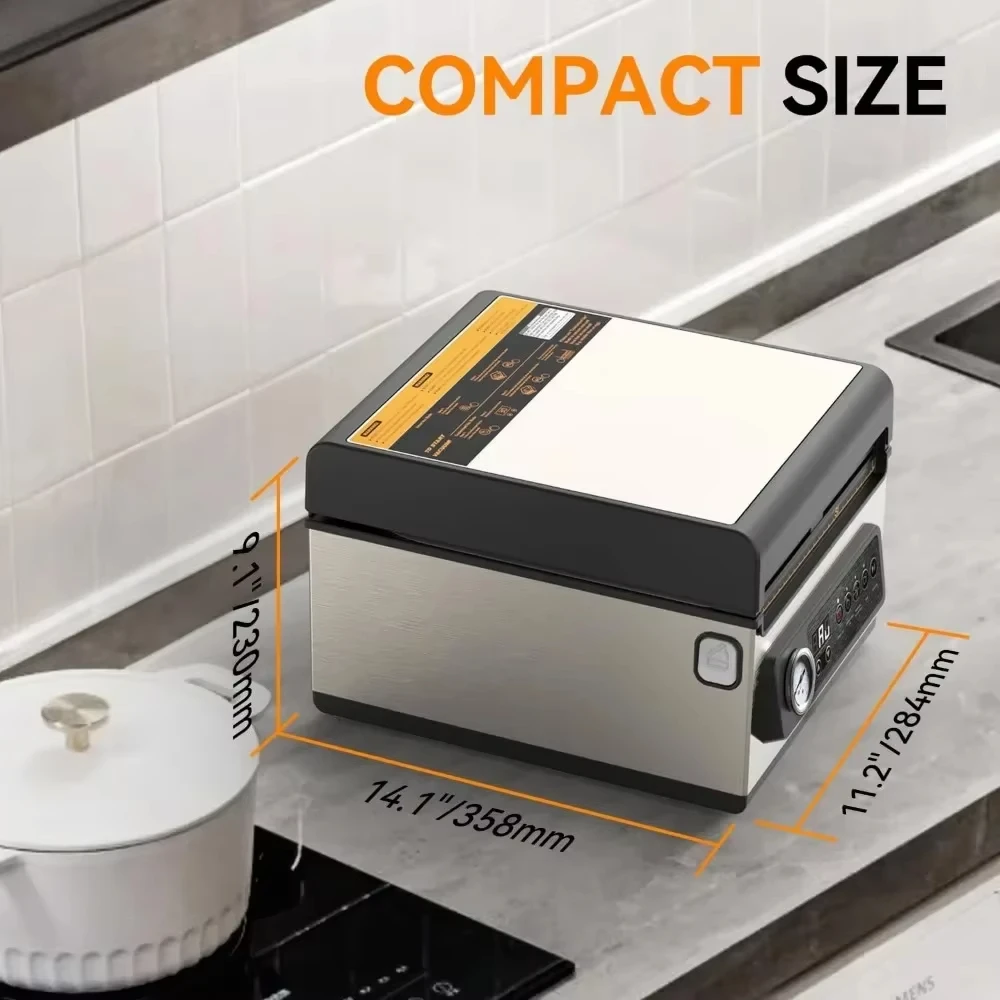 

V32 Home Use Food Vacuum Sealer Chamber Small Meat Keep Fresh Compact Size Vacuum Heat Sealing Portable Wrapping Machine