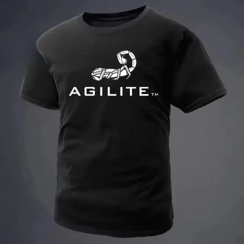 Agilite Scorpion Tactical Military Outdoor Graphic Tee T Shirt Men's Women's Unisex Cotton Retro Cool Oversized Short Sleeve Top