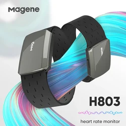 Magene H803 Heart Rate Monitor Arm Wrist Band Sensor Dual Mode Bluetooth ANT Heartbeat Tracker Armband Monitor Health Exercise