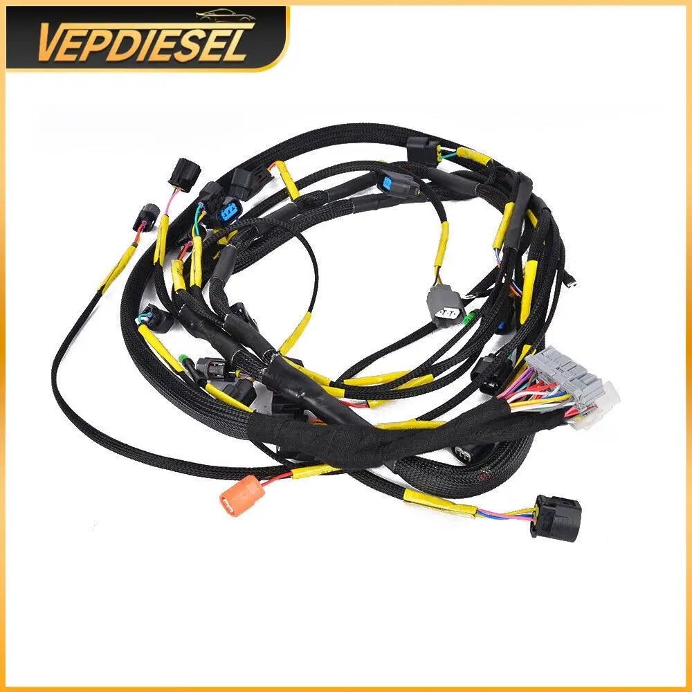 

1PC Brand New K20 K24 K-Series Tucked Engine Harness for Honda Acura K-Swap Integra CRX EK H-Q with OBD2 injector plugs