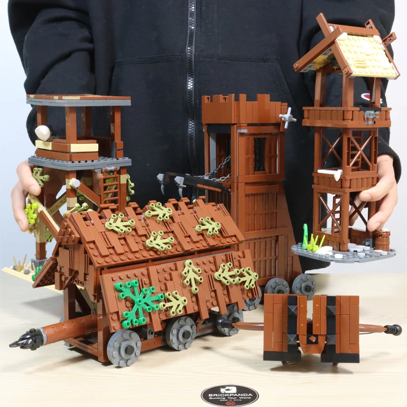 Medieval Military Soldier Figures Cannon Building Block Army Napoleonic War Artillery Vehicle Weapons Animal MOC Bricks Kids Toy