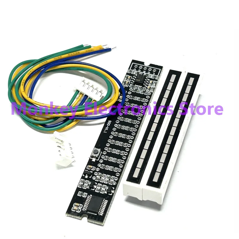 Dual-Channel LED Música Spectrum Nível indicadores, Dual 12Bit, 7 Verde, 2, Laranja, 3, Vermelho, Áudio