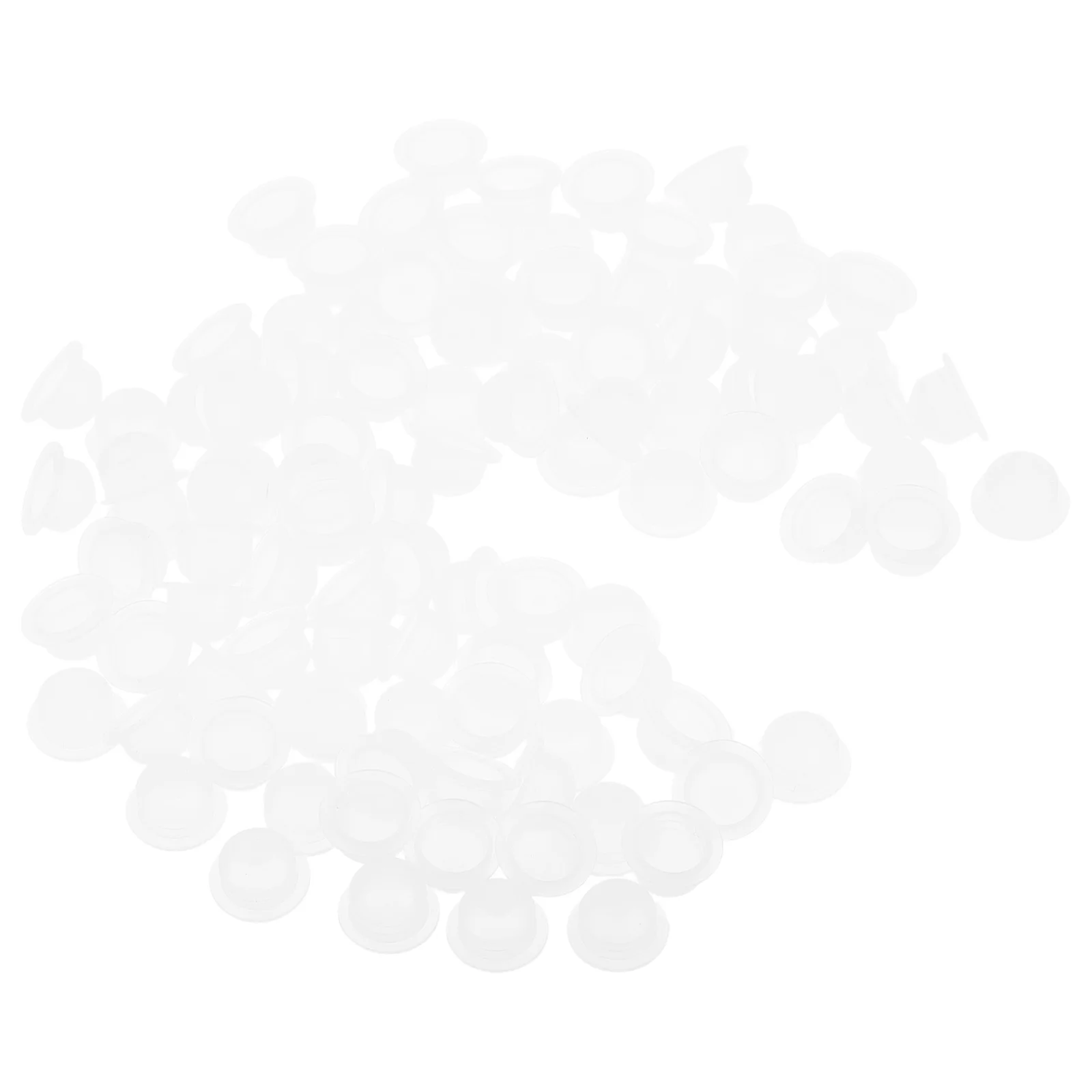 100Pcs Essential Oil Bottle Stoppers Transparent Screw Caps Leakproof Sealing Reusable Stopper Plugs for Aromatherapy Bottles