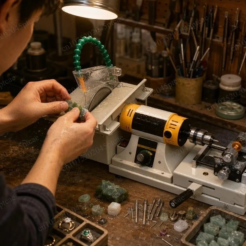 Table Saw Stone Cutting Table Polishing Machine 950W Multifunctional Jewelry Diamond Jade Cutting Machine