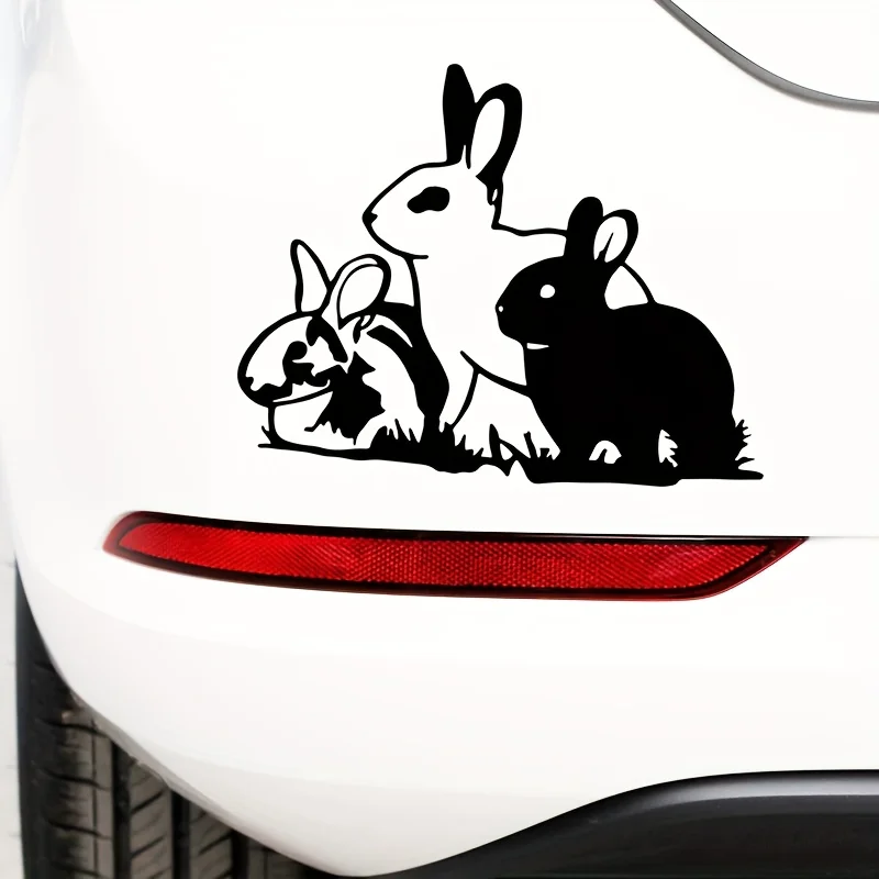 

Cute Rabbit Hare Vinyl Decal, Fun Cartoon Car Styling Sticker for Auto Body Decoration
