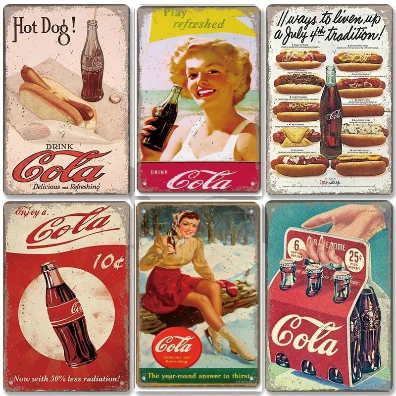 HD Blechschild Vintage Coca Co – Home Bar And Kitchen Bewertung und Preis