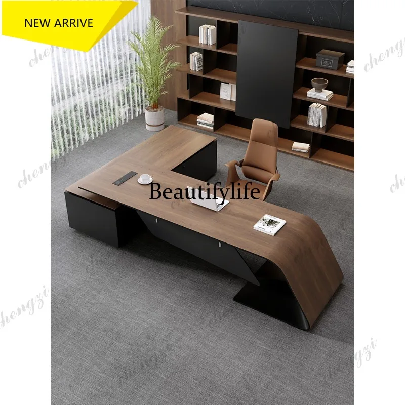 L181 Boss table light luxury senior sense President table simple modern desk office desk combination