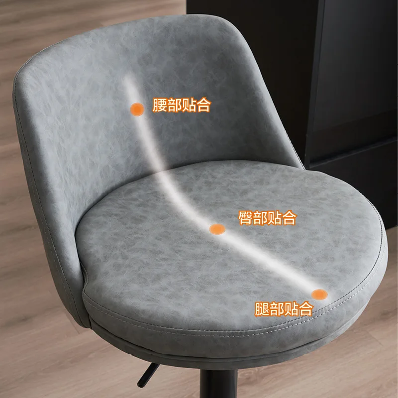 كرسي بار بسيط وحديث، تصميم جمالي إبداعي فريد من نوعه، كرسي على الطراز الشمالي Krzesilo Now Mediatorn Do Jadalni Stal Bar Furniture #3