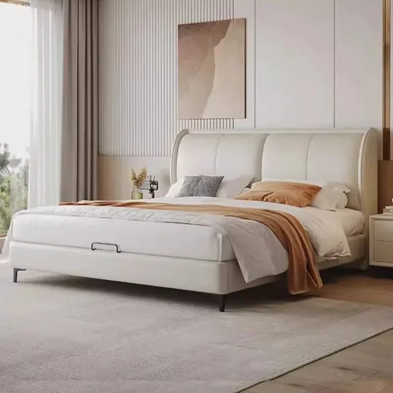 Soft Decoration Double Bed Australia Storage Camping Luxury Double Beds Wood Modern White Camas De Dormitorio Bedroom Stuff