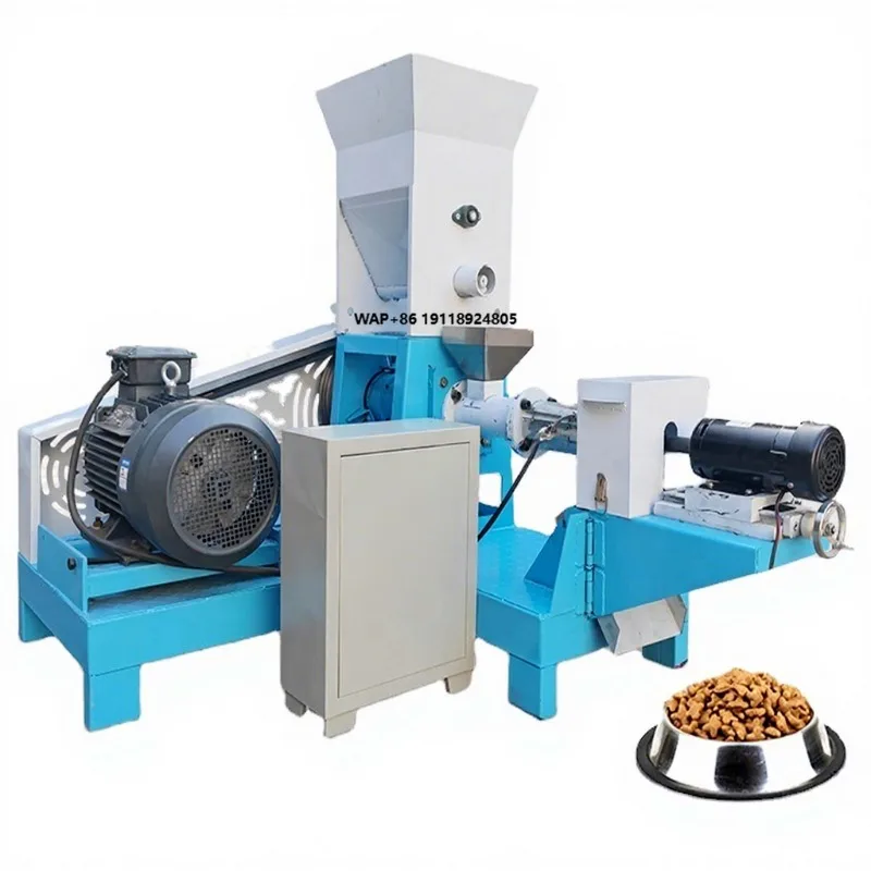 Full Automatic Dog Pet Food Processing Extruder Machine CE Certificate