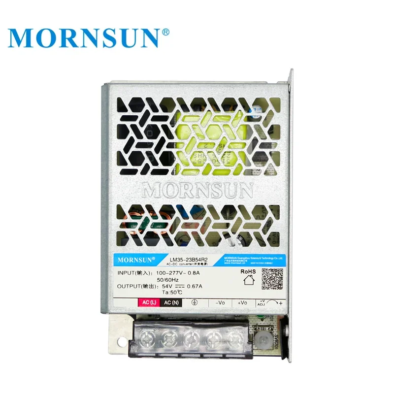 Mornsun SMPS LM35-23B12R2 36W 12V 3A AC DC Transformer 80-305VAC to 12V Power Supply for LED Strip CCTV