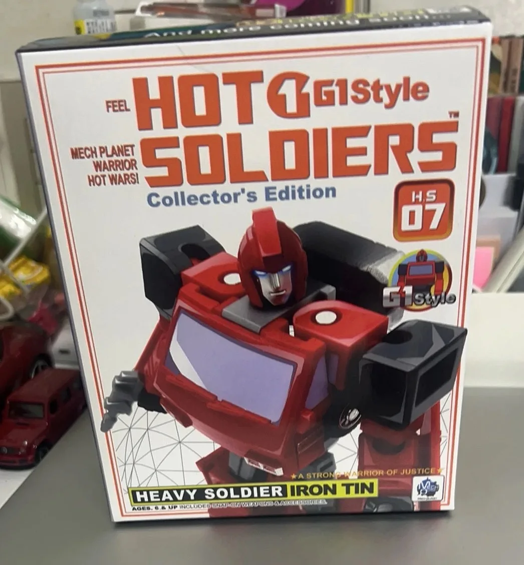 MFT Transformation Toy HS07 Iron Tin Heavy Soldier 10.5cm Autobot Small Scale Car Robot Model Action Figure Gift Movable Doll view 6