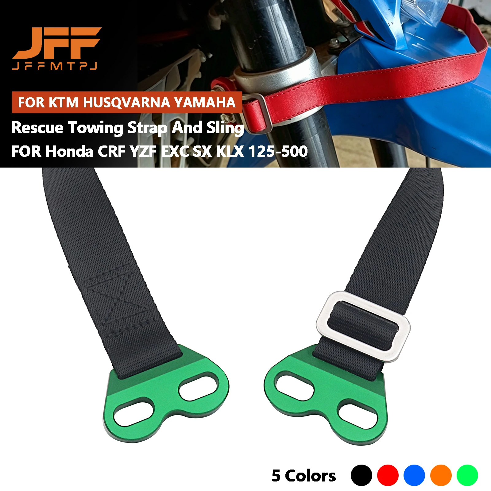 

Universial CNC Rescue Traction Strap Pull Sling Belt For KTM Husqvarna Yamaha Kawasaki Suzuki Honda CRF YZF EXC SX KLX 125-500