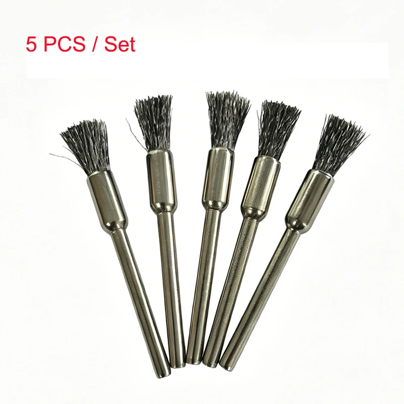 Electric Rotary Tool Wire Brush Head Set Grinder Attachment for Rust Removal Deburring Polishing Walnut Wenwan Cleaning