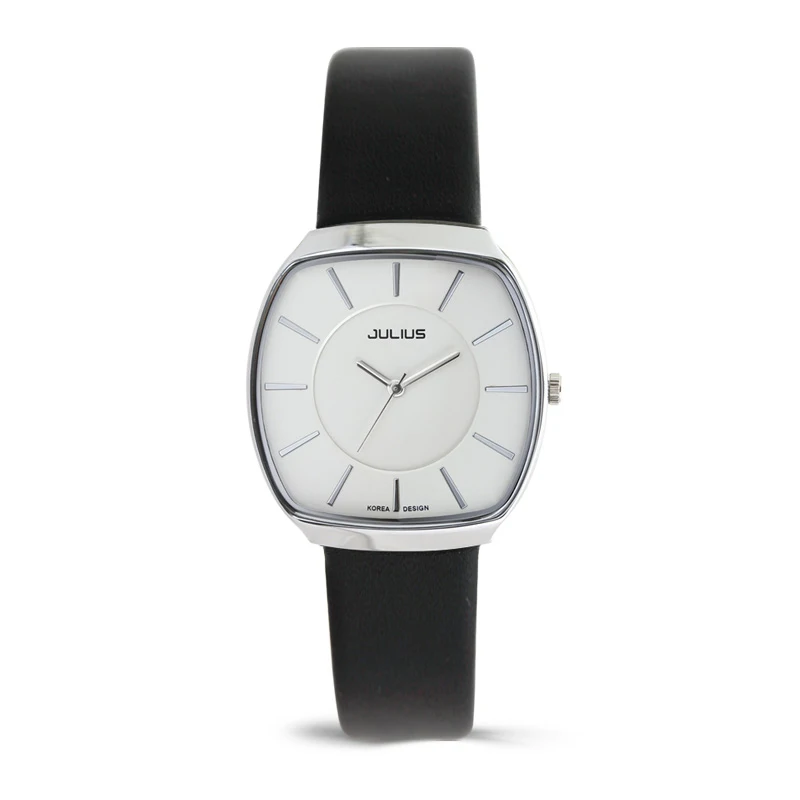 Julius Lover Gift Retro Fashion Wine Bucket Shape Simple Watch Belt Women's Watches Gifts For Woman 669