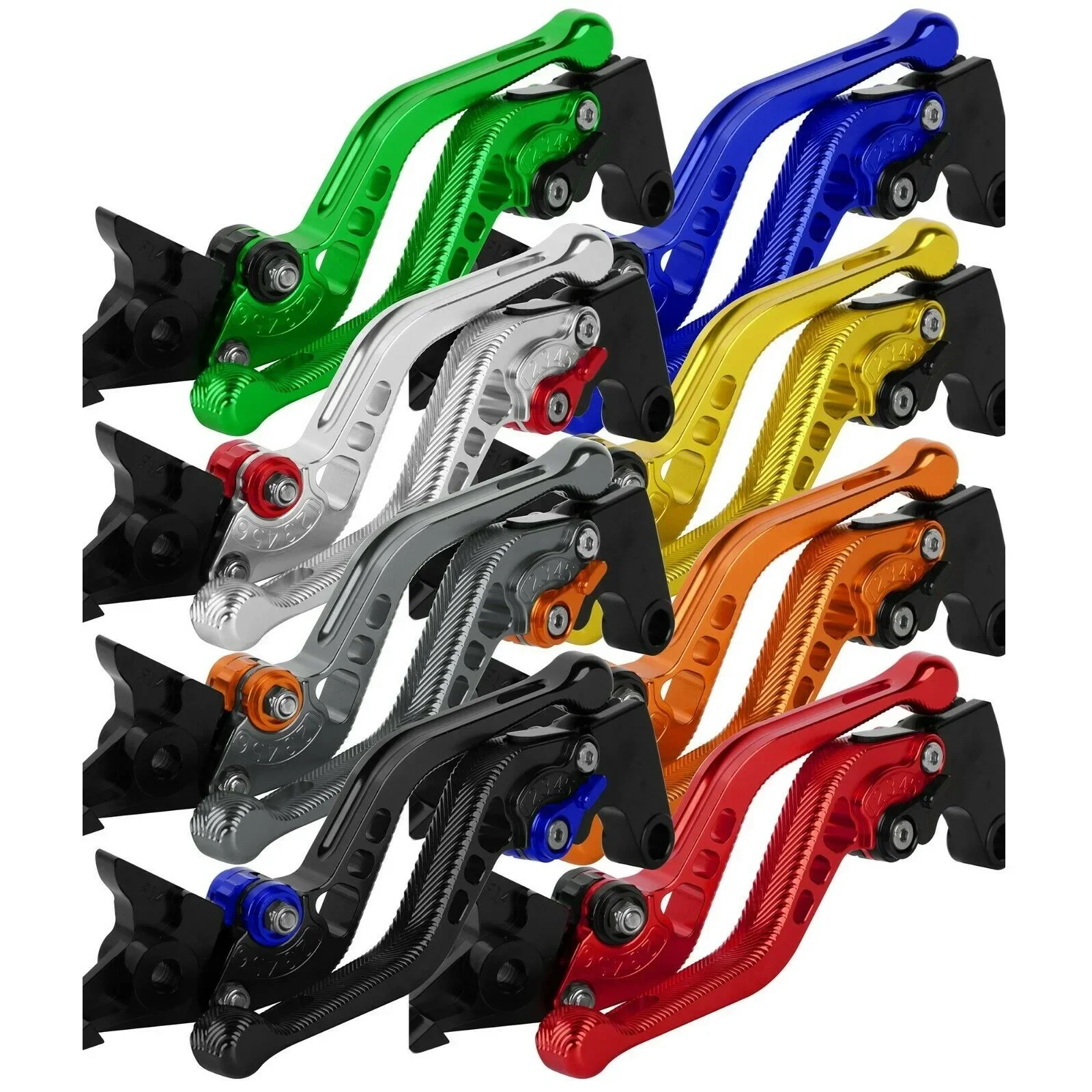 Alavancas de freio e embreagem ajustáveis 3D Short Motorcycle 7/8" 22mm para BMW F650GS 08-12, F700GS 13-17, F800 S/ST/GS/ADV/R/GT 06 em diante