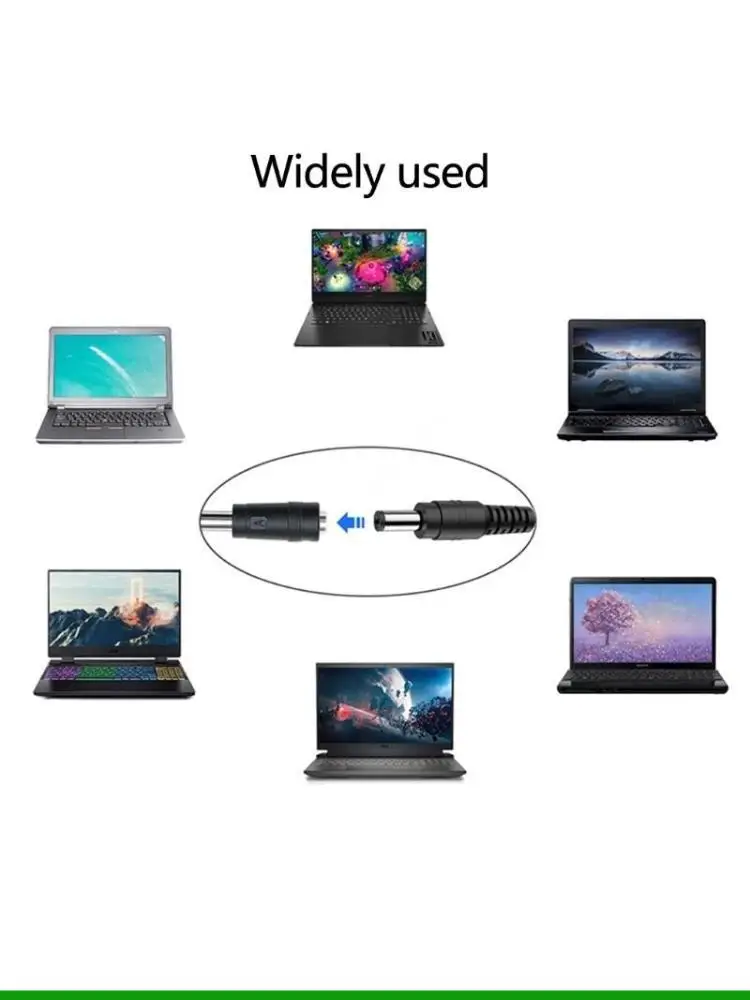 U55C 10 Tips USB C to DC5521 5.5x2.1mm Power Charging Cable 200cm for Laptops