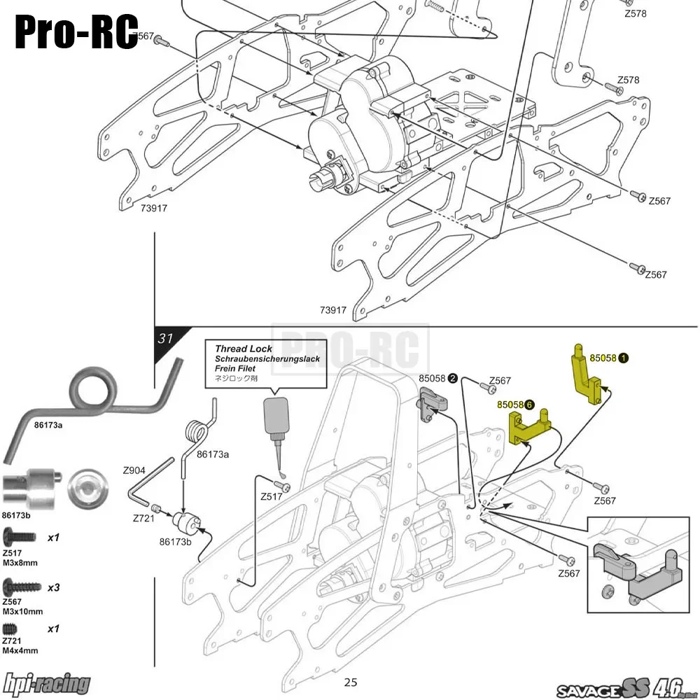 2Pcs 알루미늄 86346 연료 탱크 마운트 금속 HPI 1/8 SAVAGE 21 25 SS 3.5 4.6 5.9 X XL ATV Kawasaki KFX700 Rc 자동차 부품