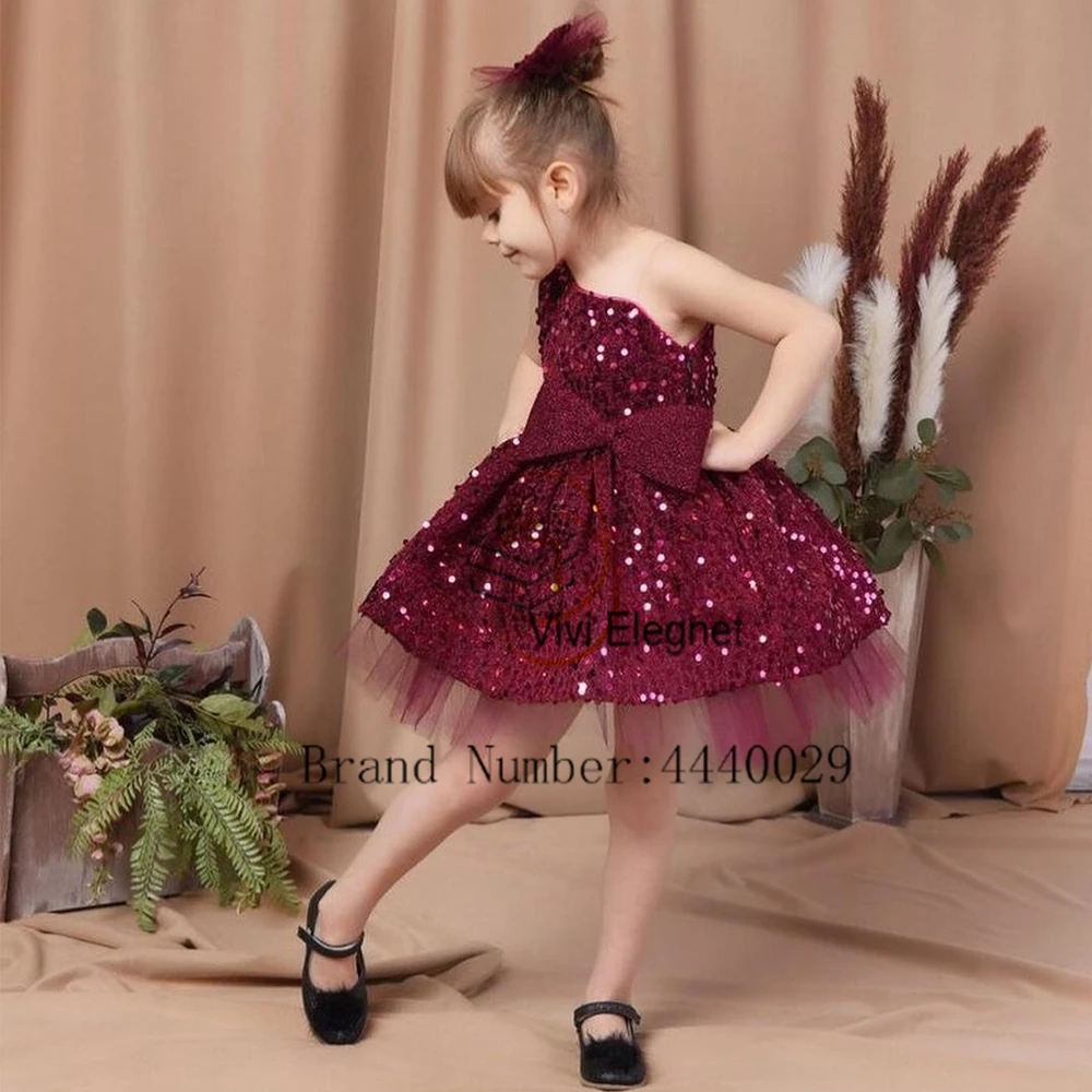 Robe simple en fibre de fleur pour filles, robes à paillettes à plusieurs niveaux, tout ce qui est tutu de Noël, tout ce qui est avec Rea Bow, été 2024