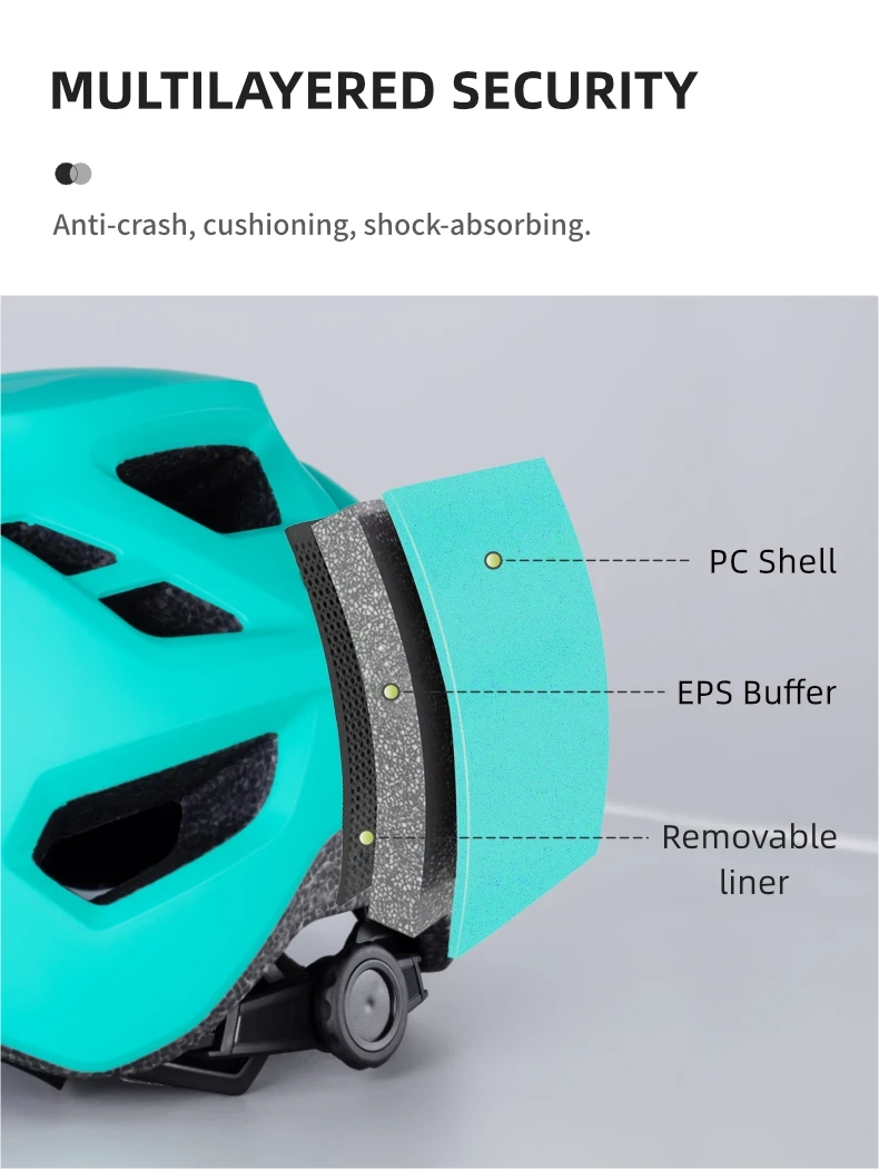 BATFOX MTB-Helm, Fahrradhelm, Integral geformter Helm, Capacete Fox, Casco Bicicleta, MTB-Mountainbike-Zubehör – Detail 5