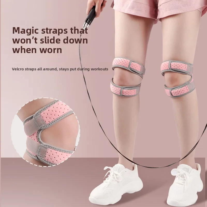 Shock-absorbing and Pressure-adjusting Running and Jump Rope Adjustable Patella Strap Knee Pad Non-slip Knee Protection