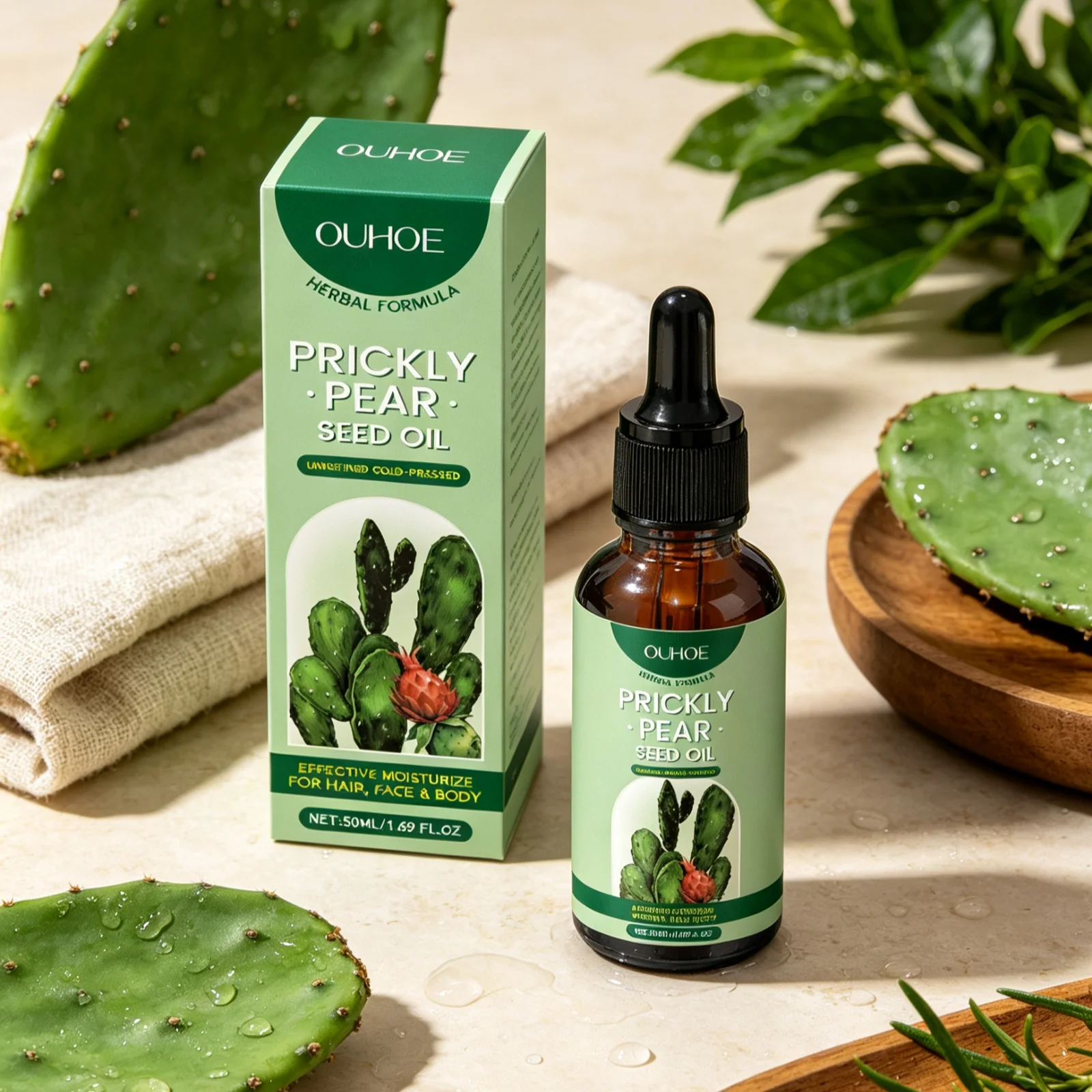 OUHOE Cactus Essential Oil Nou - огляд і ціна Hair Care Natural