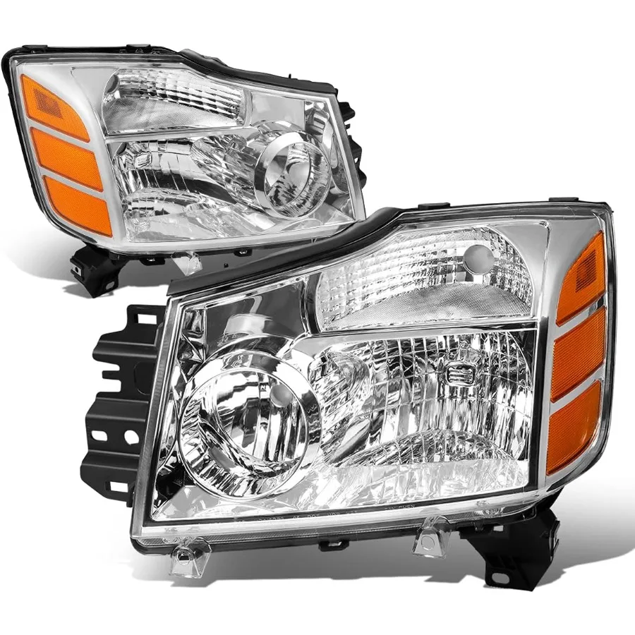 

Фары в сборе, совместимые с Nissan Titan Armada 2004-2015 годов, замена галогенных фар со стороны водителя и пассажира NI2502