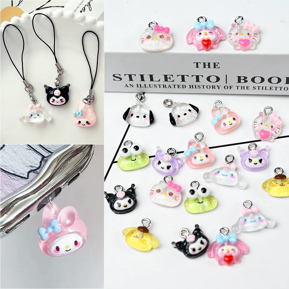

Kawaii Sanrio Cartoon Charms Cute DIY Accessories for Phone Case Keychain Jewelry Making