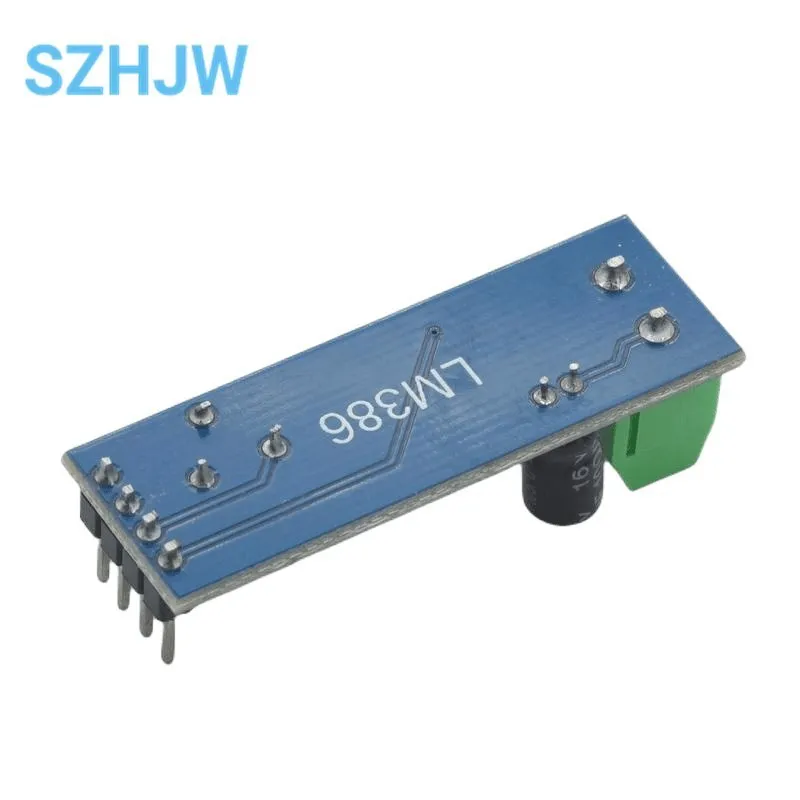 LM386 Module amplificateur de puissance audio 200 fois amplificateur de gain amplificateur de puissance mono 5V-entrée 12V