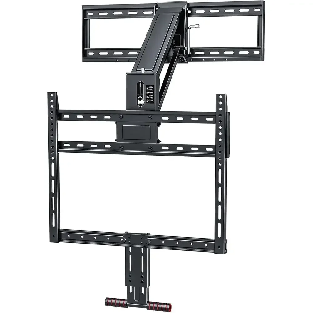 Universal TV Wall Mount, Height Adjustable for 43-80 Inch TVs, Max VESA 600x400mm, Supports Up to 80lbs, Full Motion Above Firep